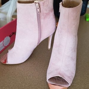 Pastel Pink, ankle booties